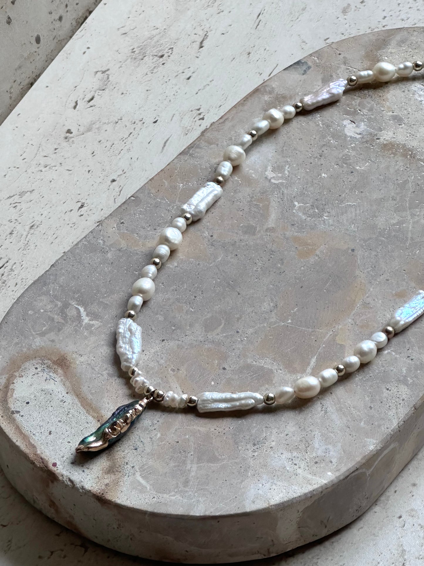 Salt Fern Necklace (Gold)