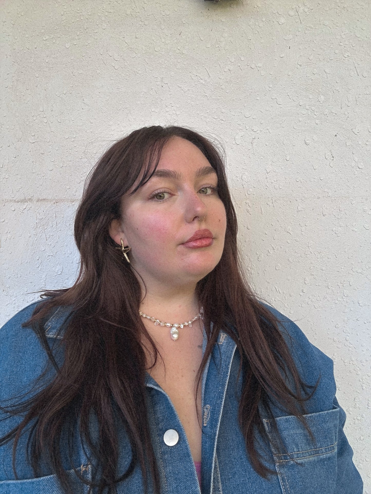 Irregular Pearl Necklace (Gold & Silver)