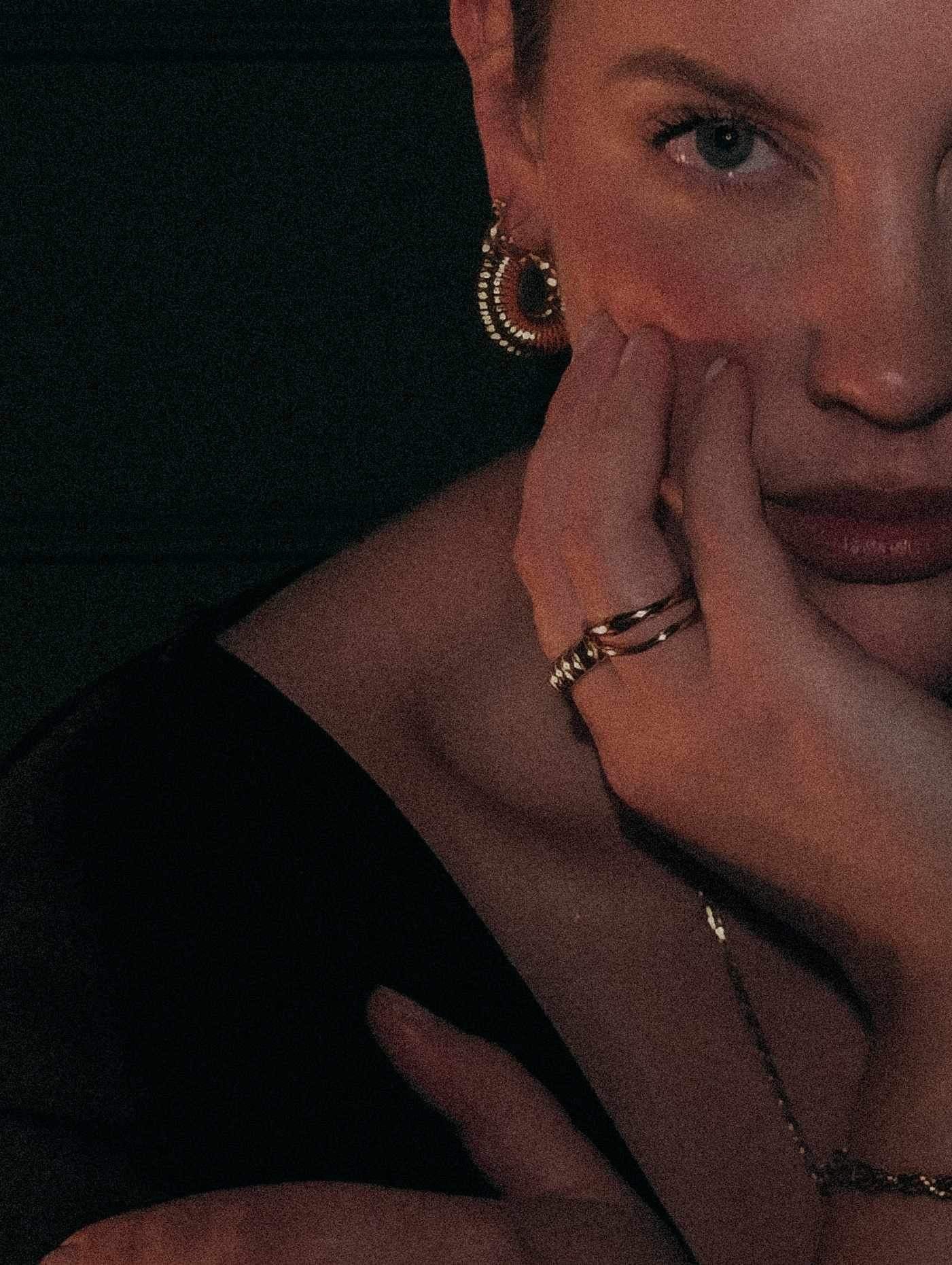 Maisie Chunky Ribbed Hoops