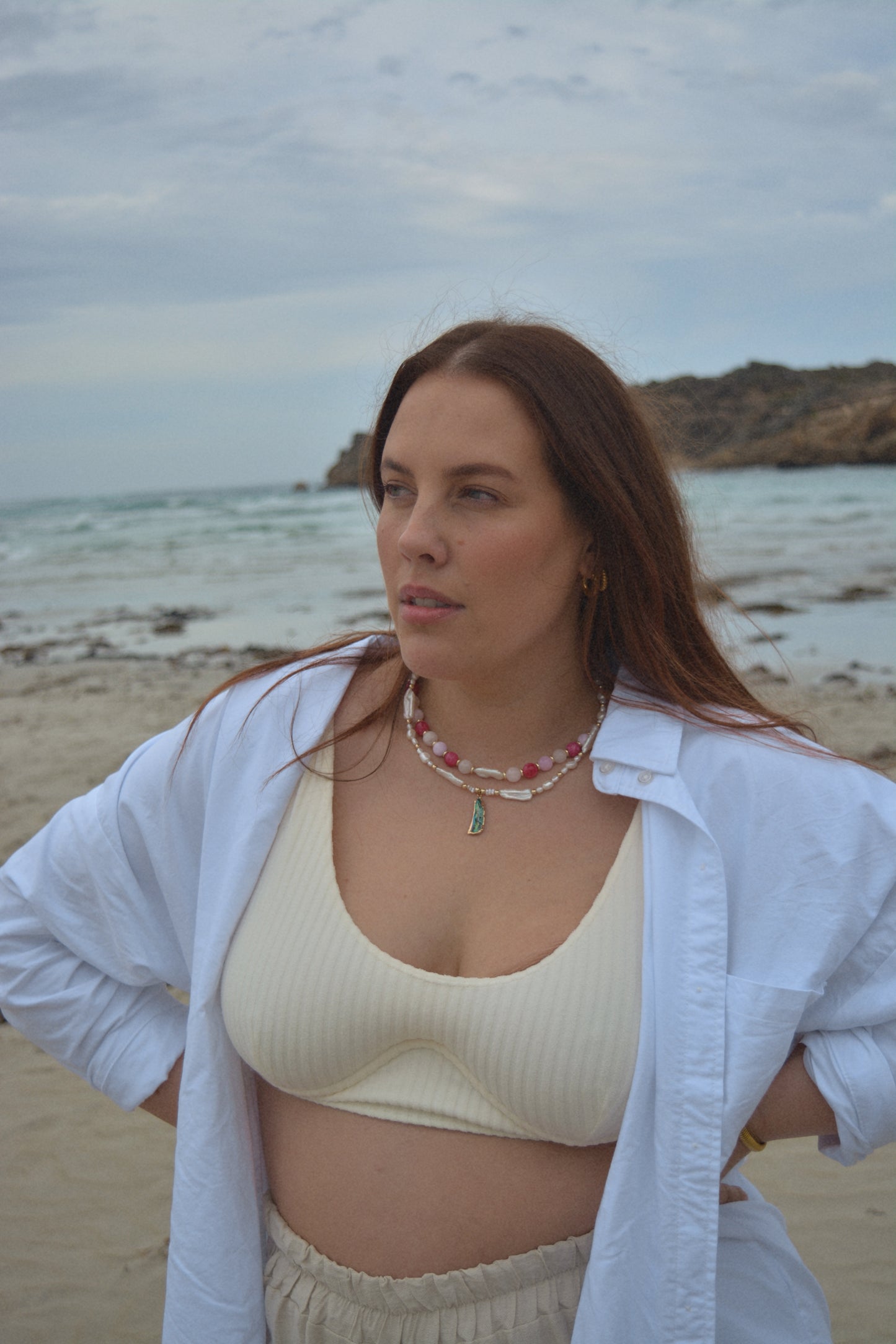 Salt Fern Necklace (Gold)