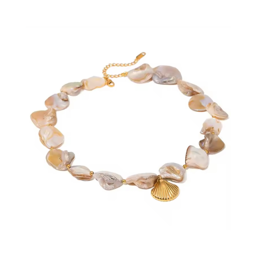 Demi Shell Necklace (Gold)