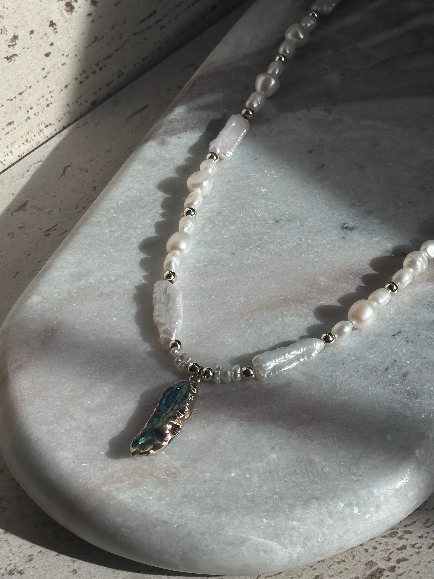 Salt Fern Necklace (Gold)