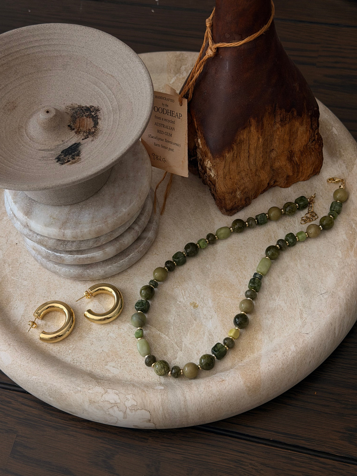 Evergreen Beaded Necklace