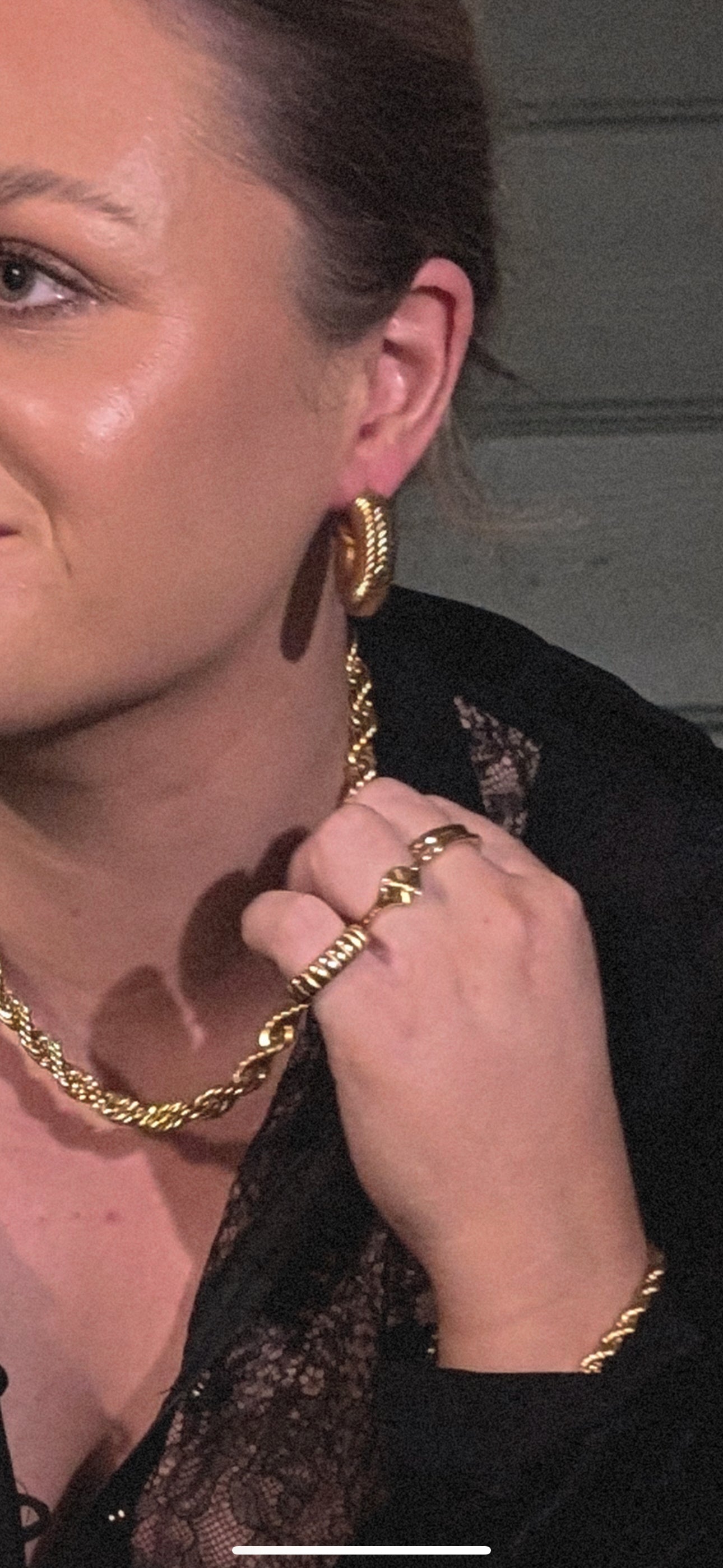 Kora Twisted Rope Necklace (Gold & Silver)