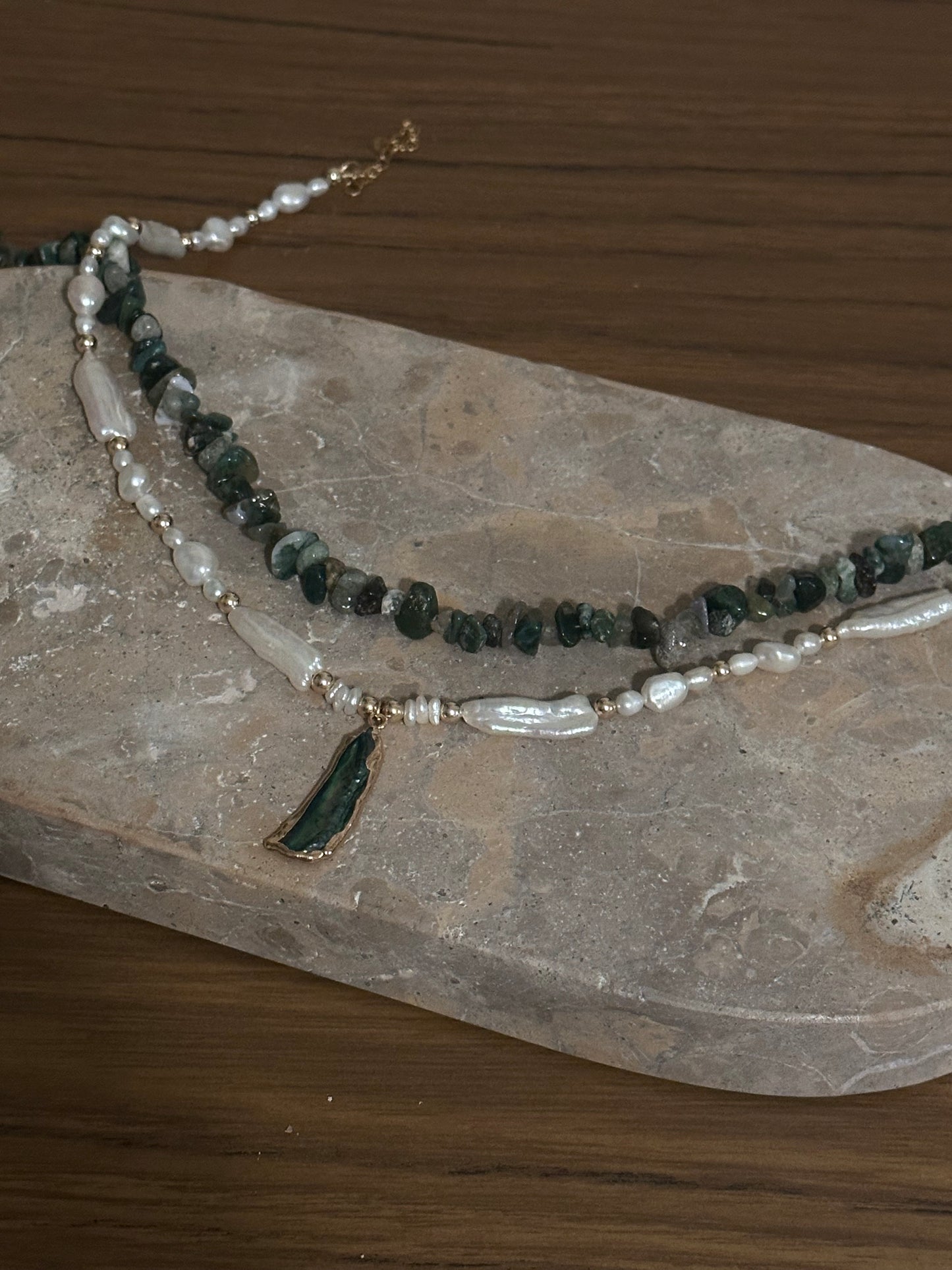 Salt Fern Necklace (Gold)