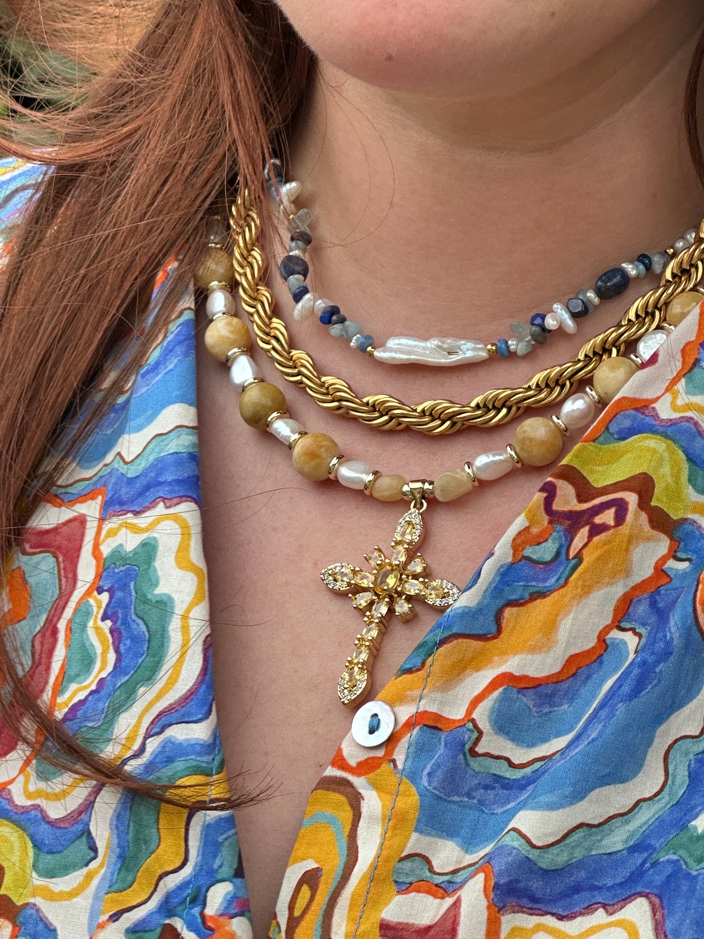 Wild Wattle Necklace (Gold)