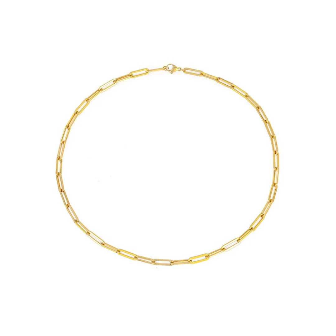 Thin Harper Paperclip Necklace