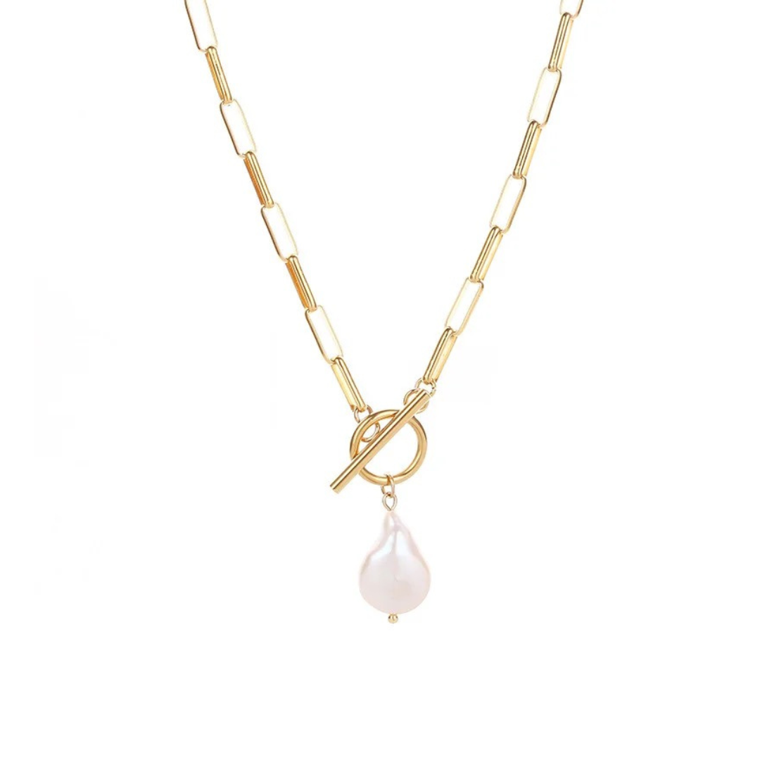 Charlotte Pearl Necklace (Gold & Silver)