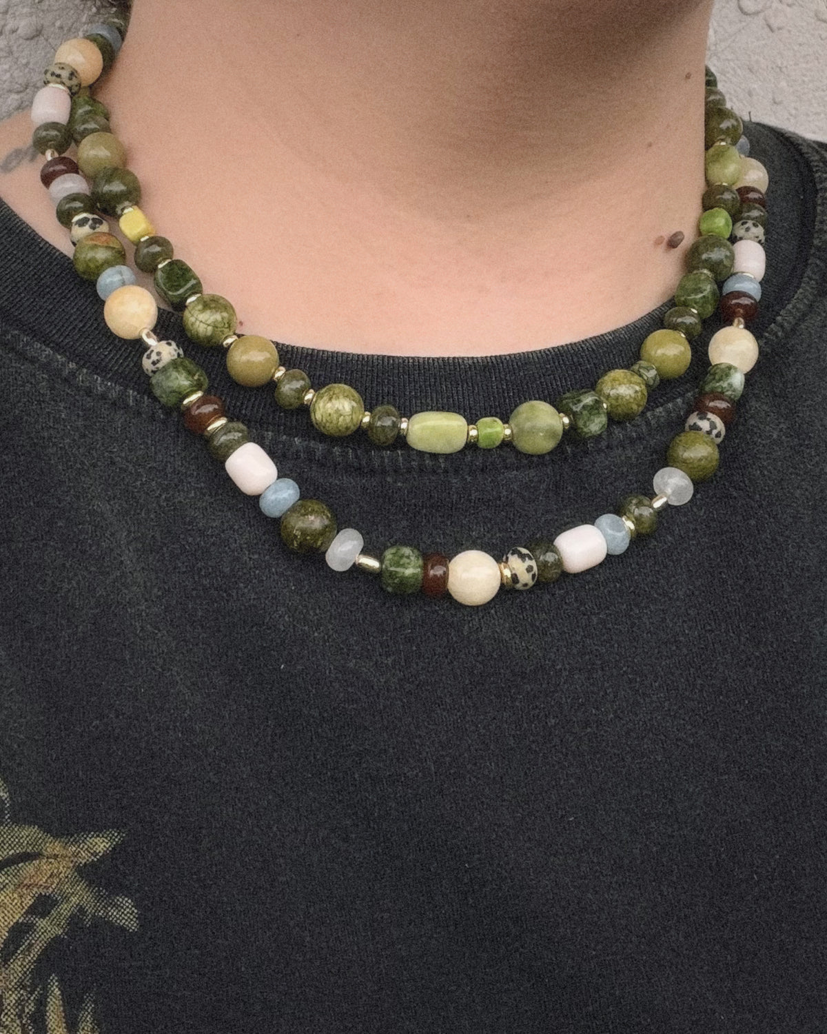 Evergreen Beaded Necklace