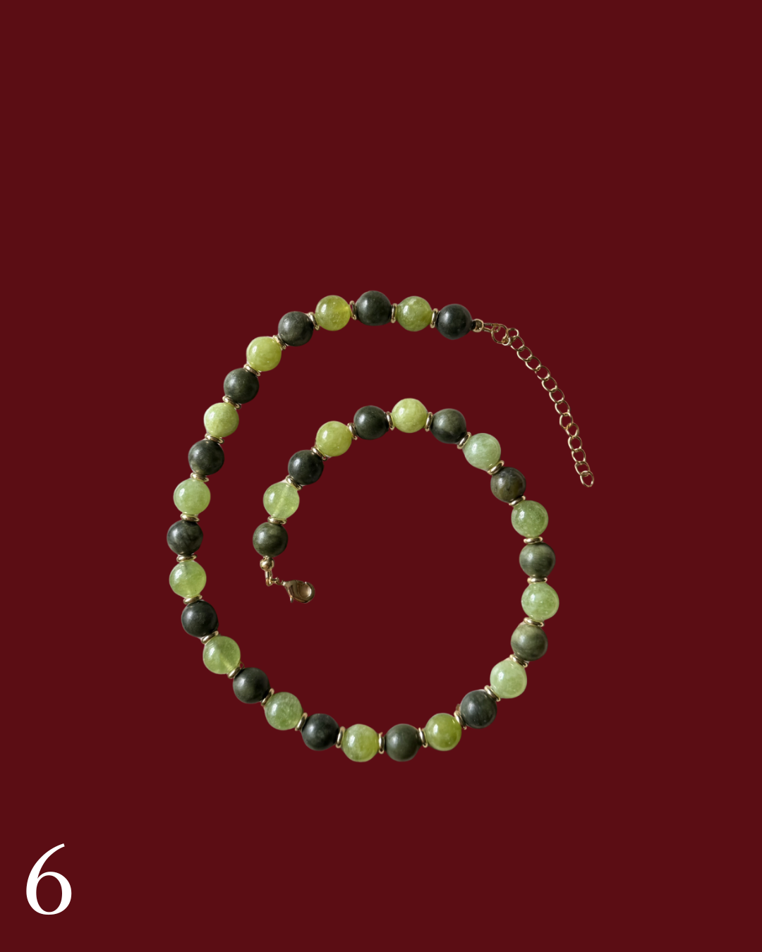 Initial Pendant Beaded Necklace