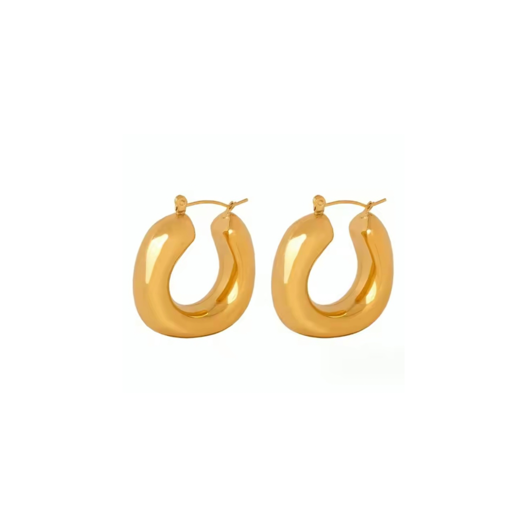 Electra Chunky Hoops (Gold & Silver)