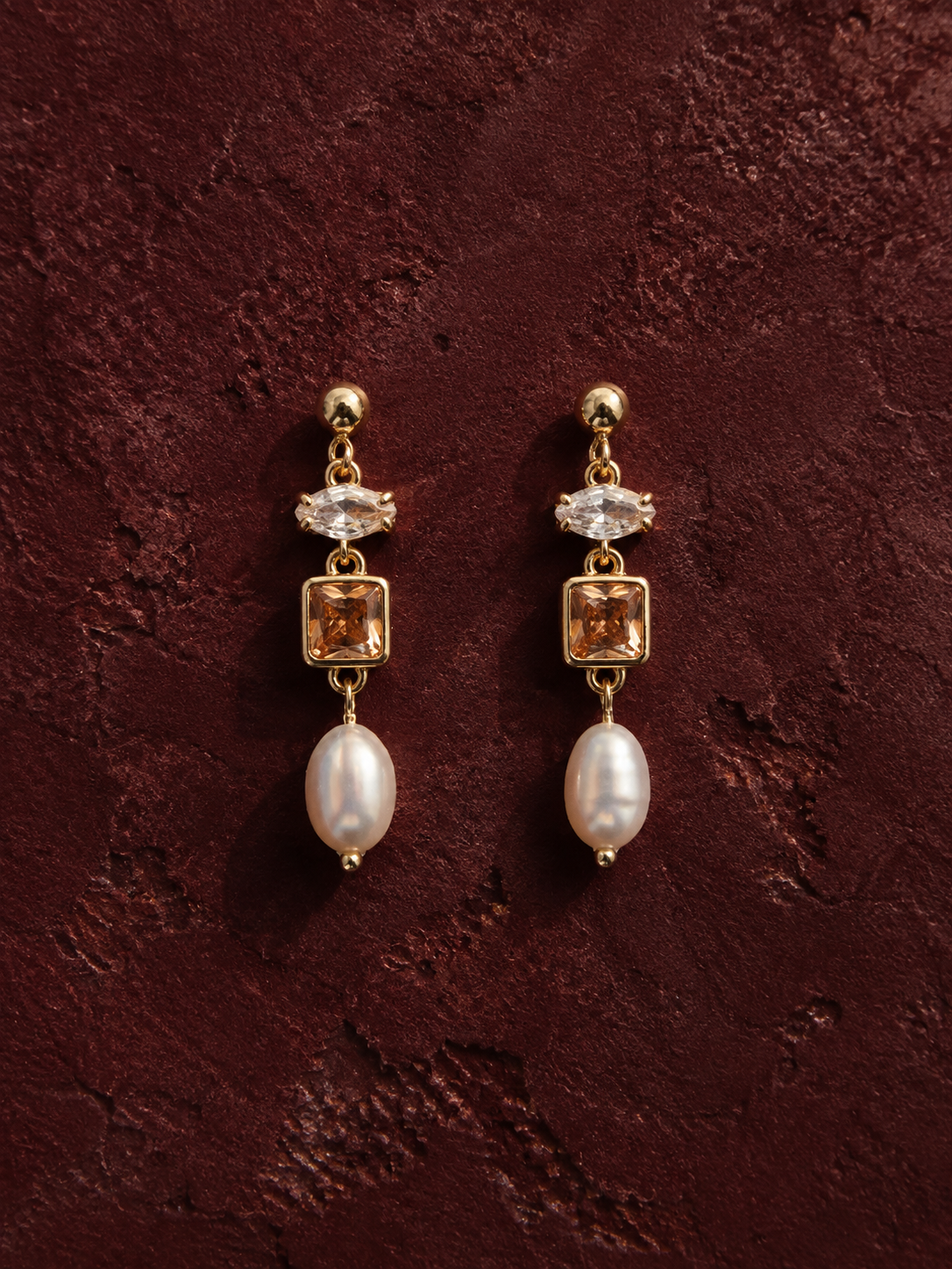 The Celeste Pearl Earrings
 | Gold & Silver | Gold Filled