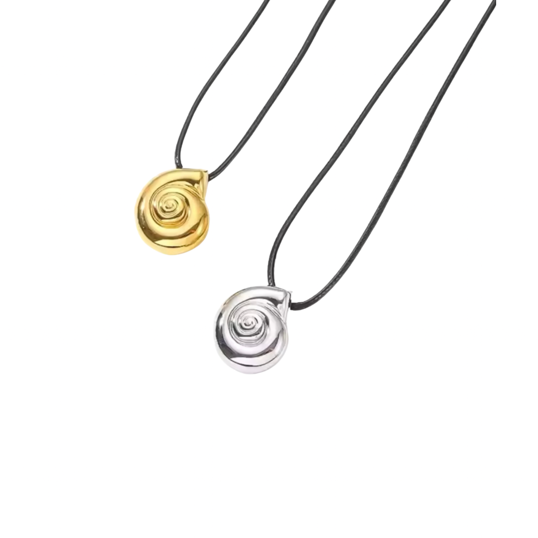 Luna Shell Rope Necklace (Gold & Silver)