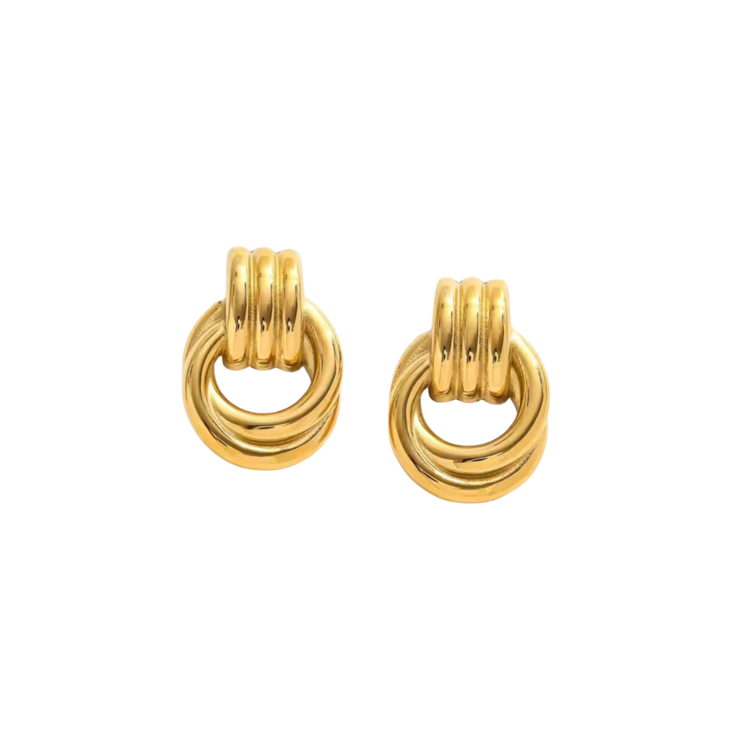 Antheia Knot Earrings (Gold & Silver)