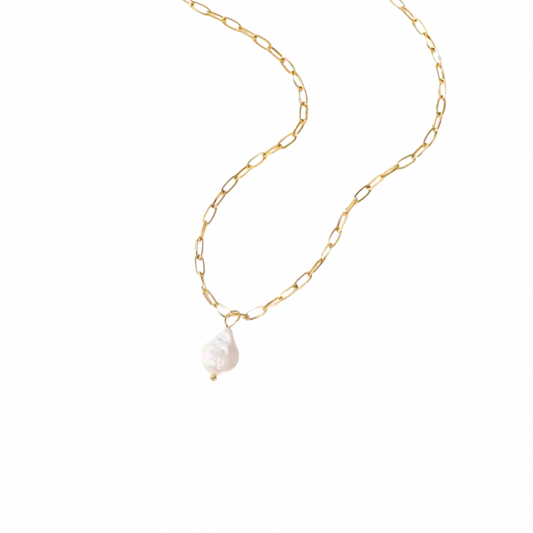 Maeve Pearl Necklace (Gold & Silver)