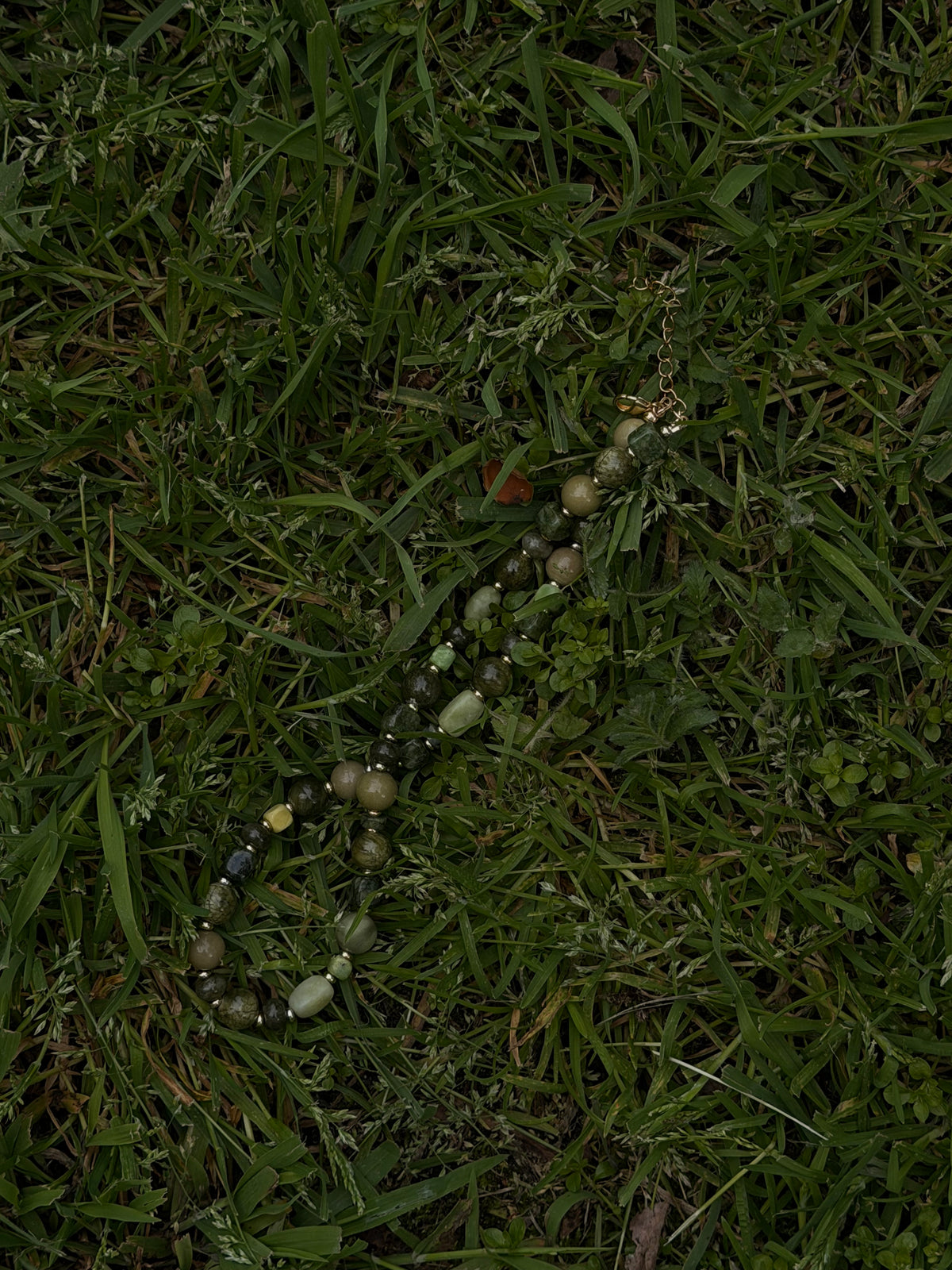 Evergreen Beaded Necklace