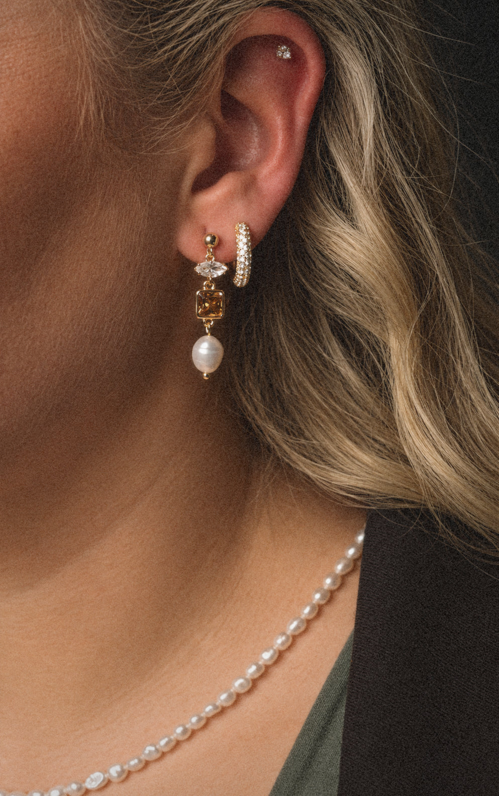 The Celeste Pearl Earrings
 | Gold & Silver | Gold Filled