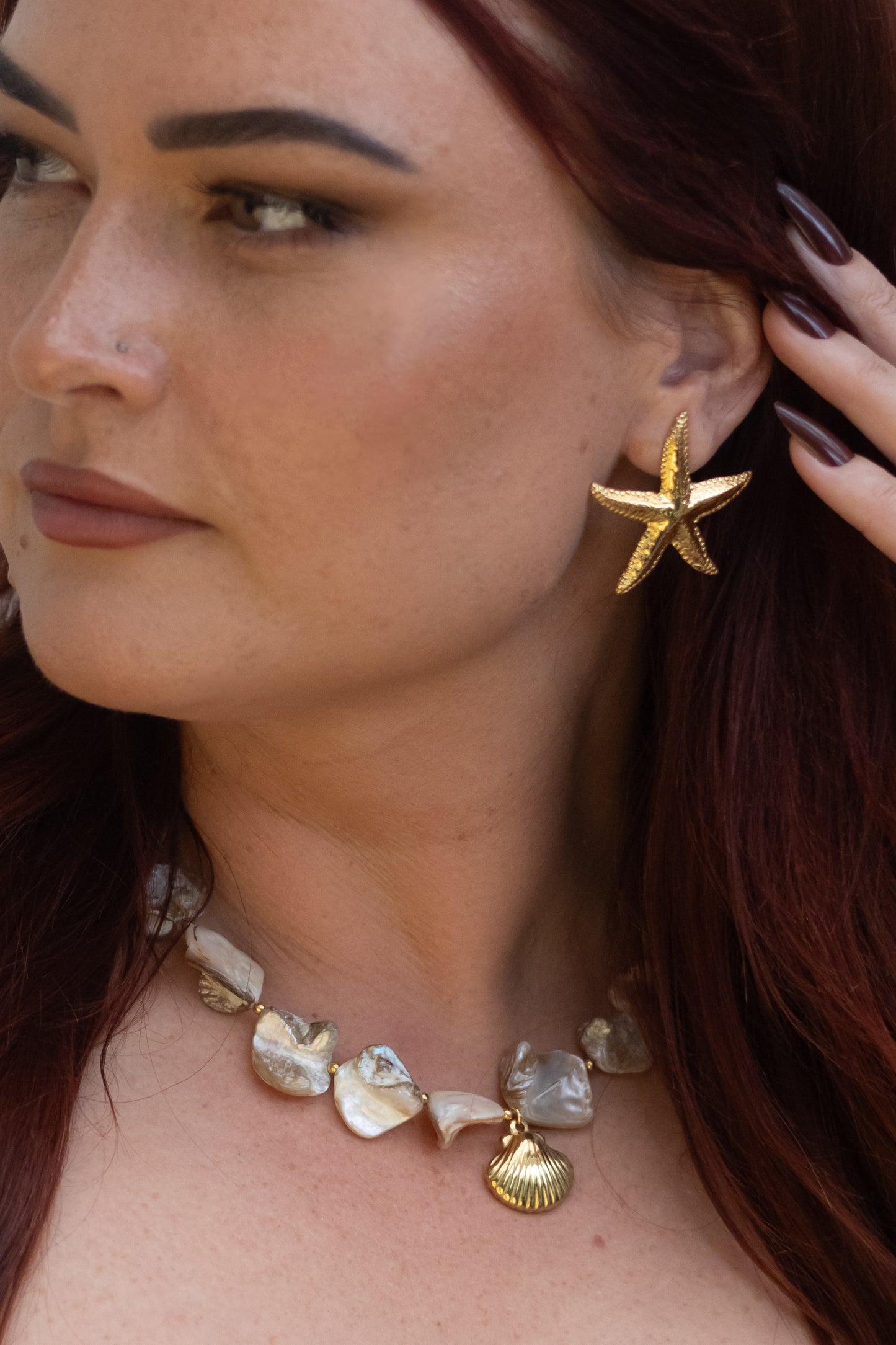 Calliope Starfish Earrings (Gold)