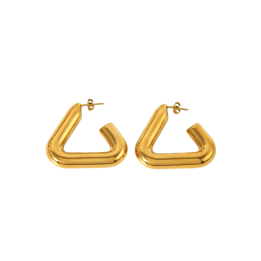 Athena Trangle Earrings (Gold & Silver)