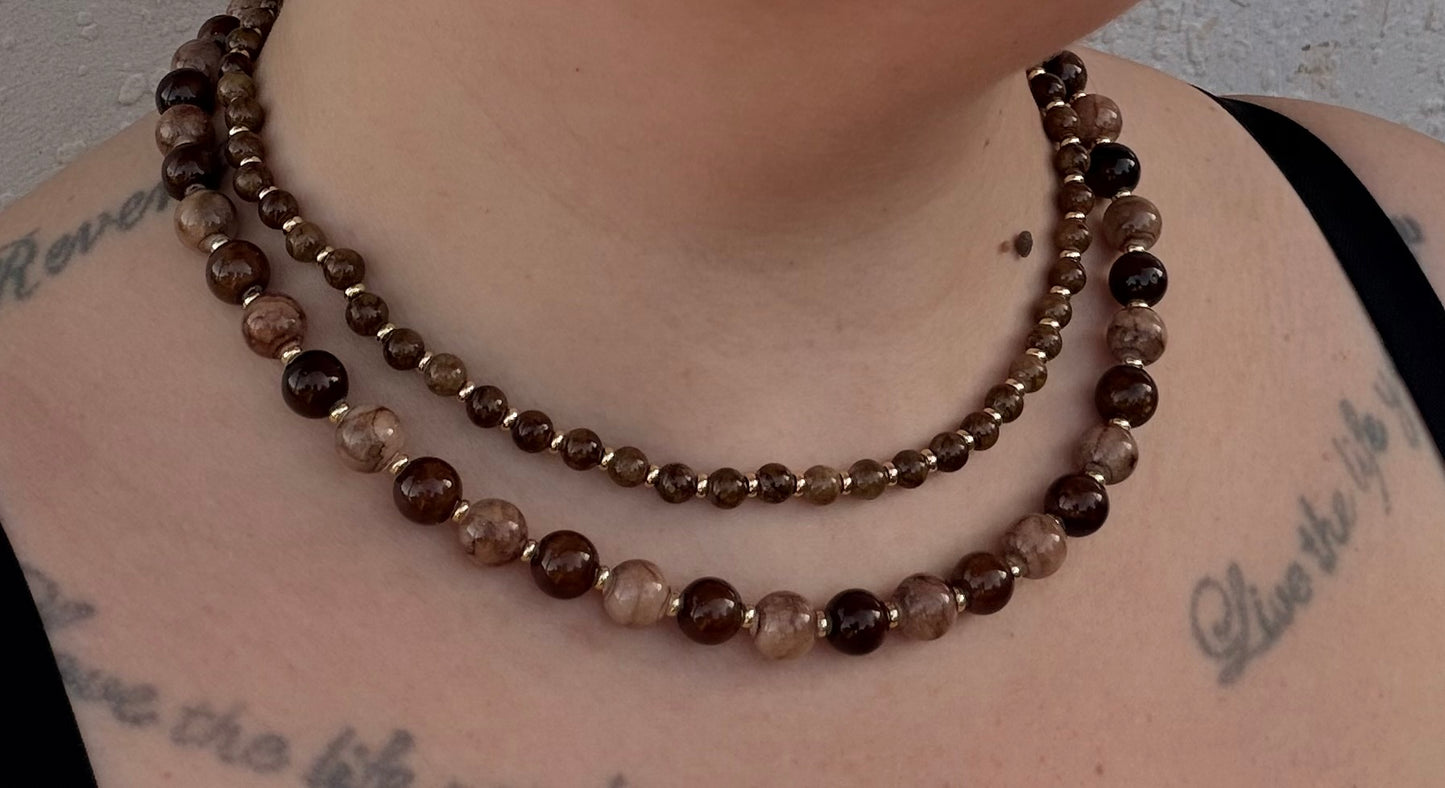 Carrie 6mm Beaded Necklace