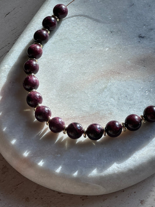 Breanna Beaded Necklace (Gold & Silver)