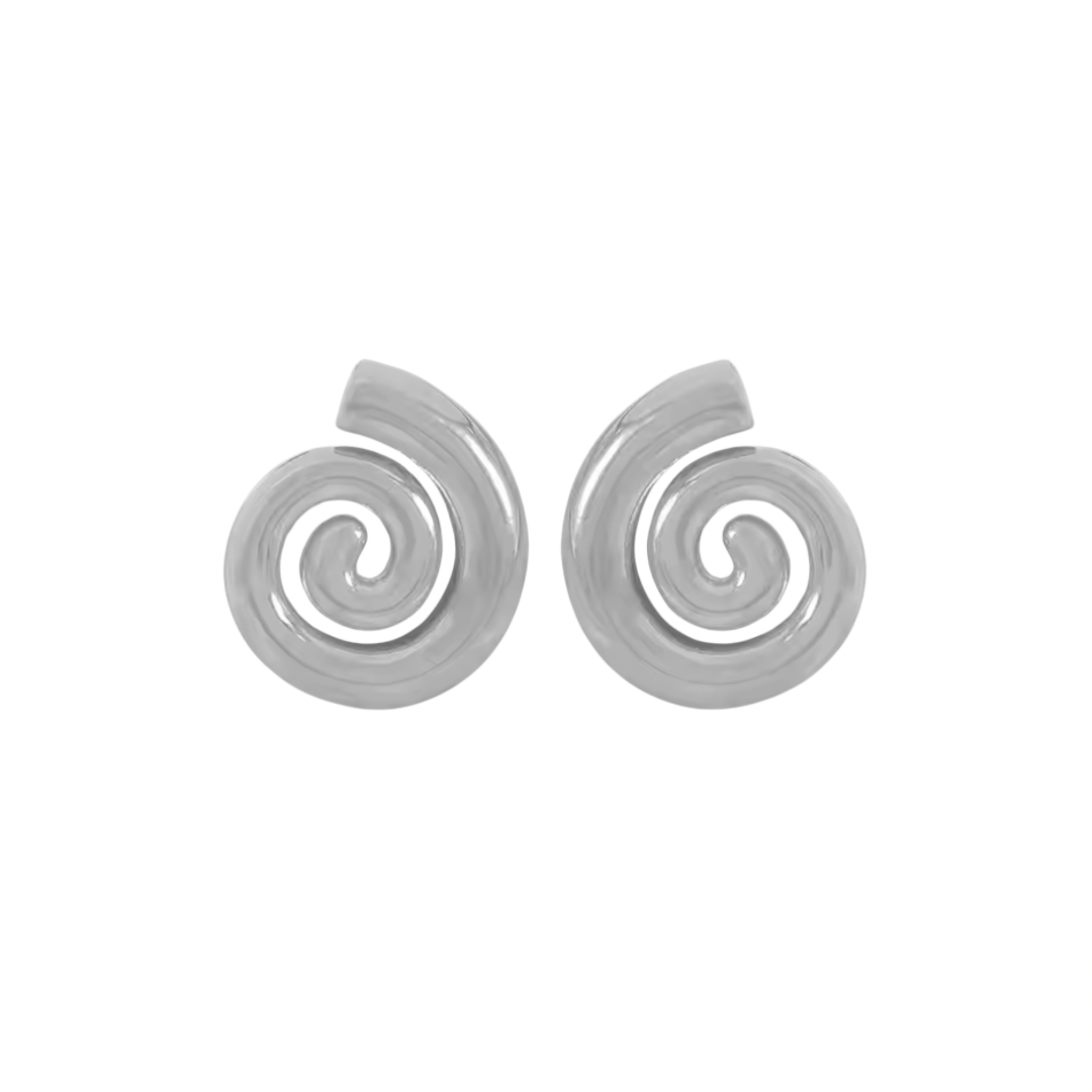 Alora Swirl Earrings (Gold & Silver)