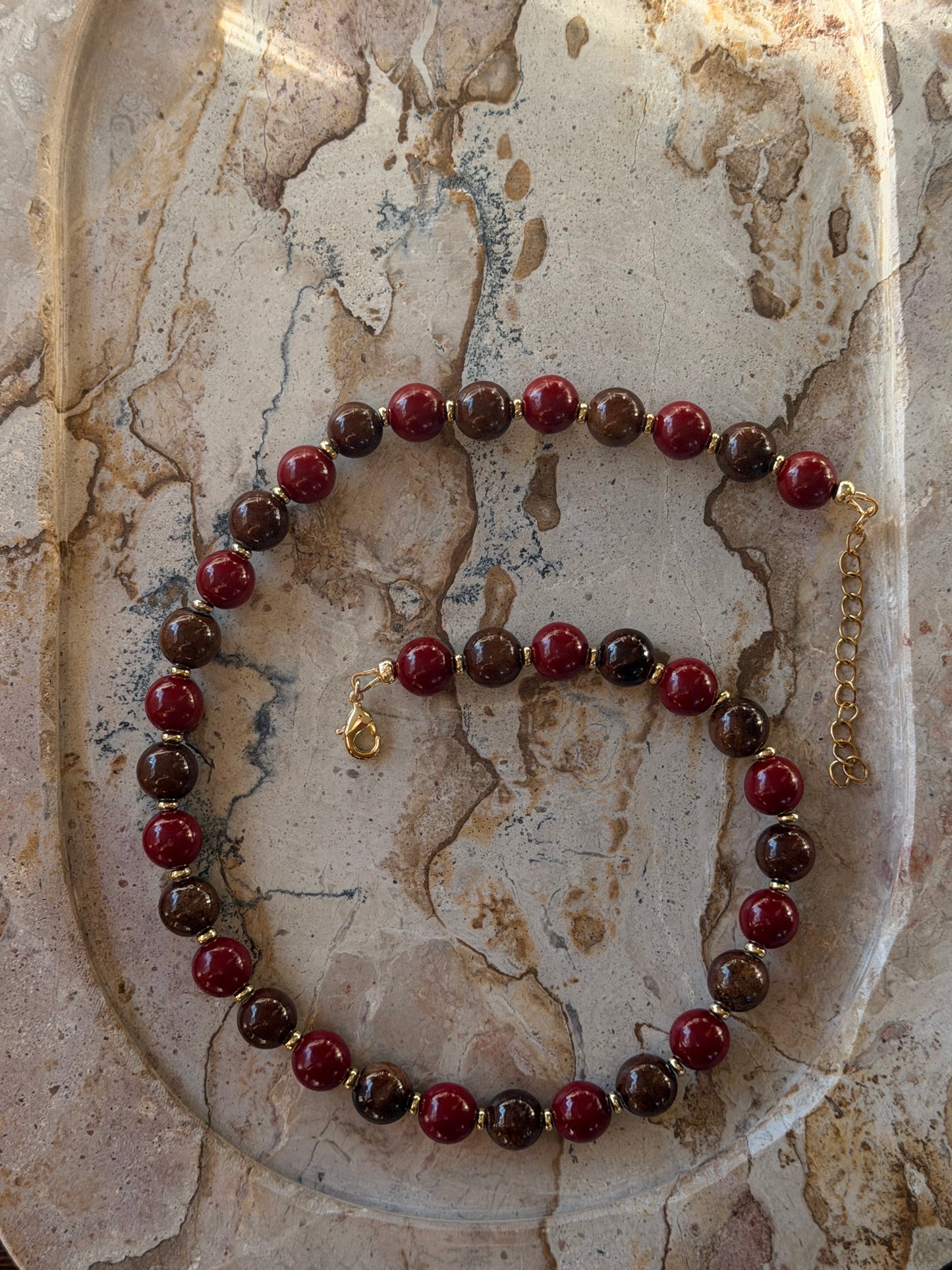 Cherry Cola Necklace RTW (Gold 16 inch)
