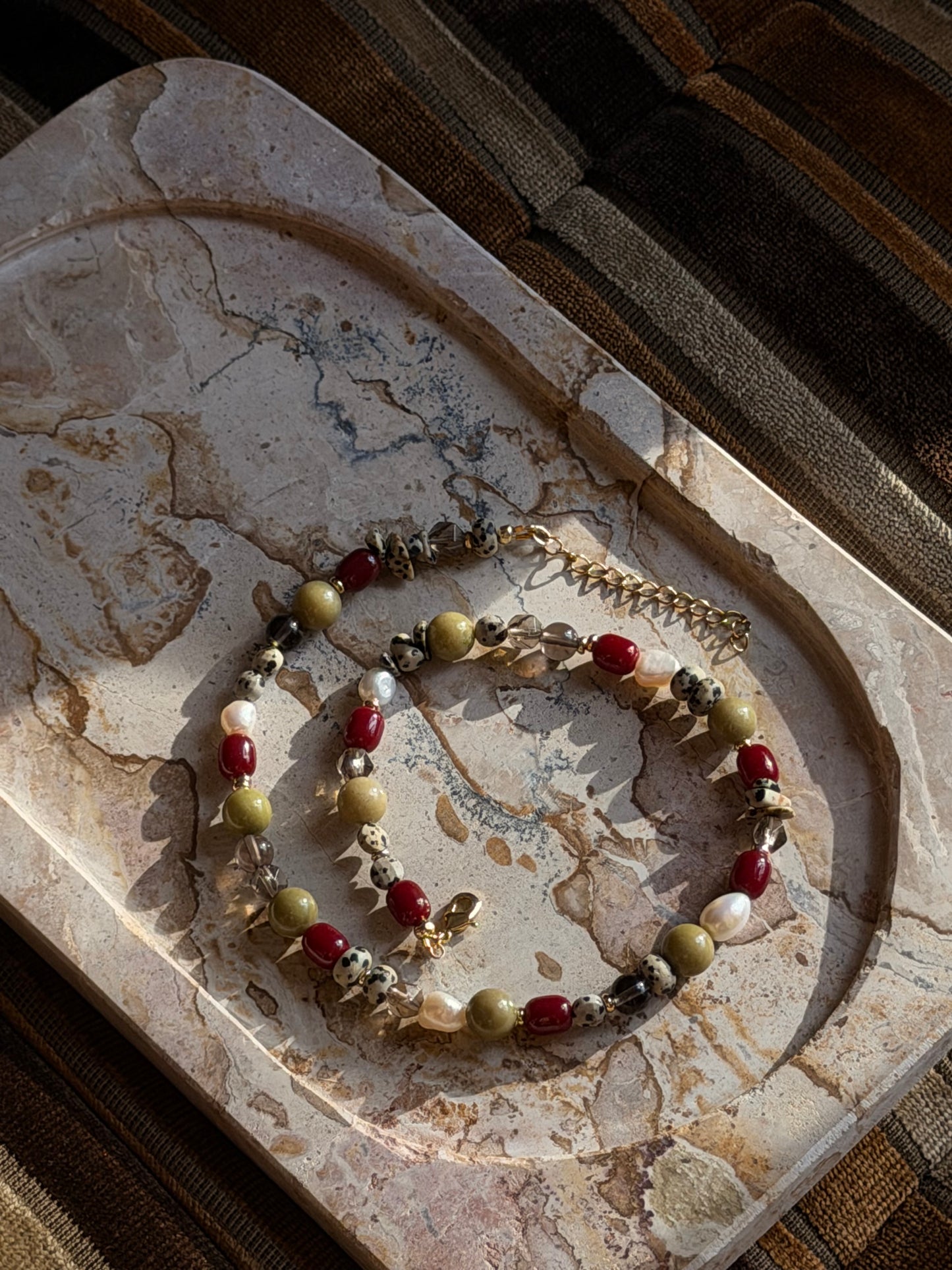 Romy Beaded Necklace (Gold & Silver)