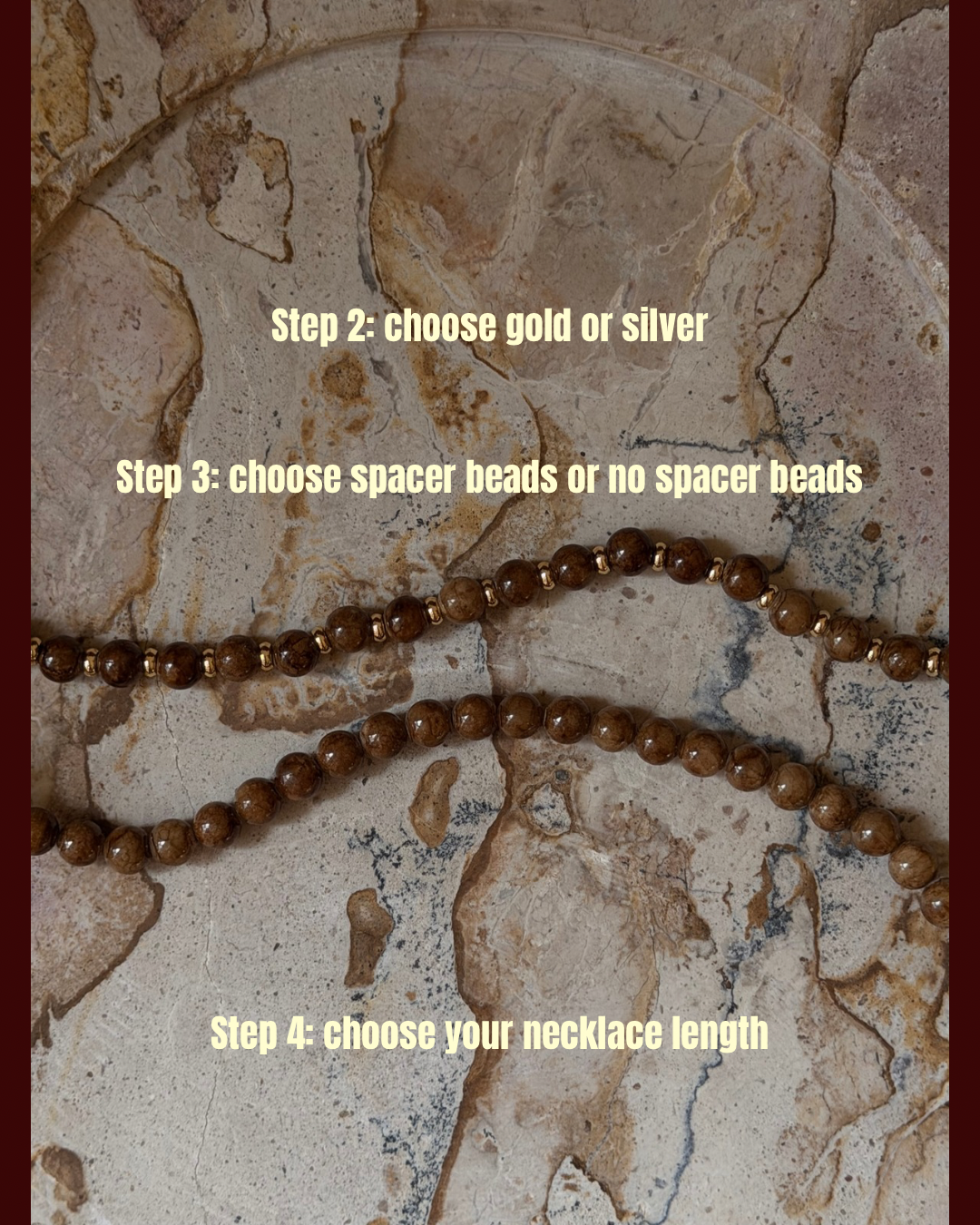 Carrie 6mm Beaded Necklace