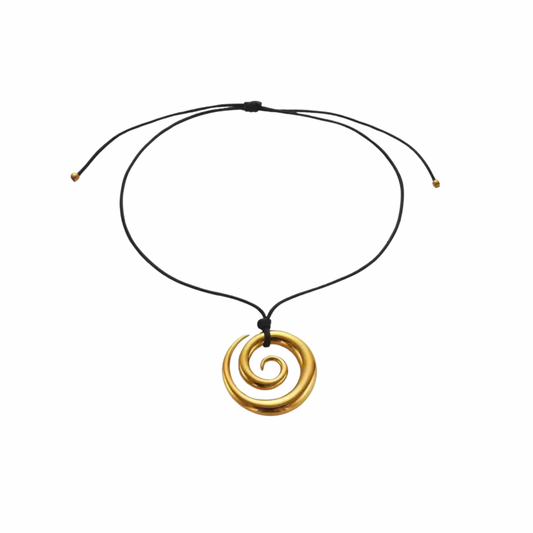 Alora Swirl Necklace (Gold & Silver)