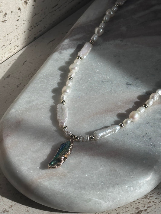 Salt Fern Necklace (Gold)