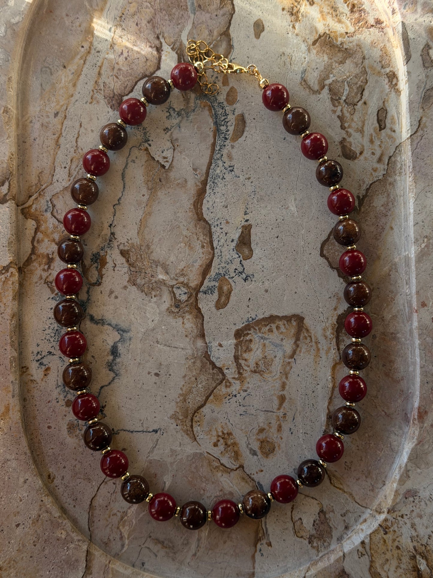 Cherry Cola Necklace RTW (Gold 16 inch)