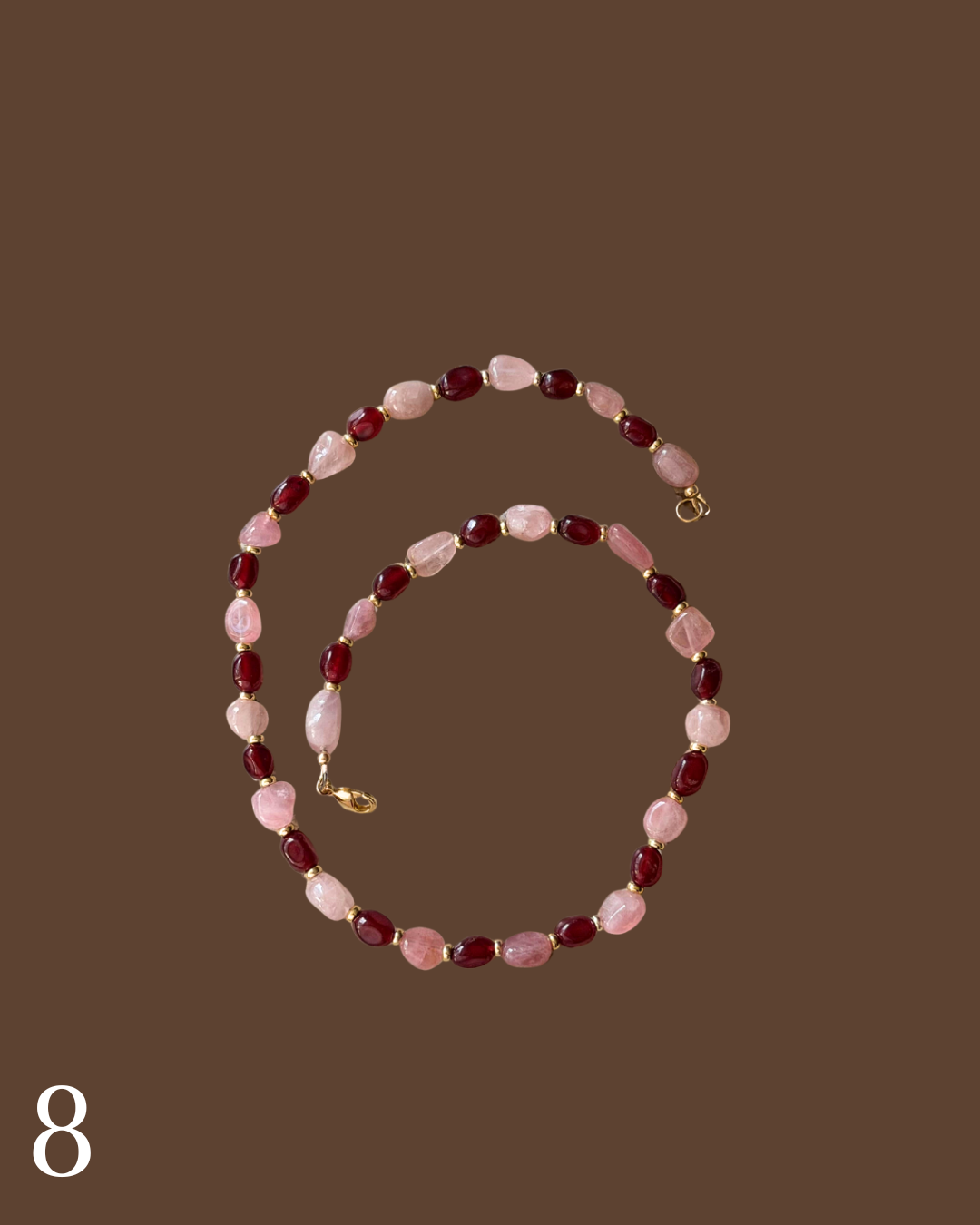 Initial Pendant Beaded Necklace
