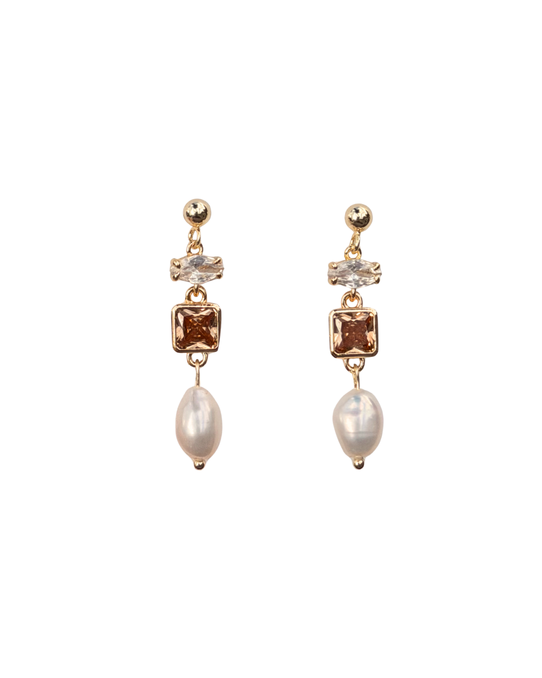 The Celeste Pearl Earrings
 | Gold & Silver | Gold Filled