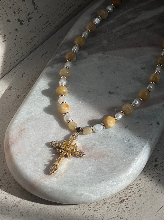 Wild Wattle Necklace (Gold)