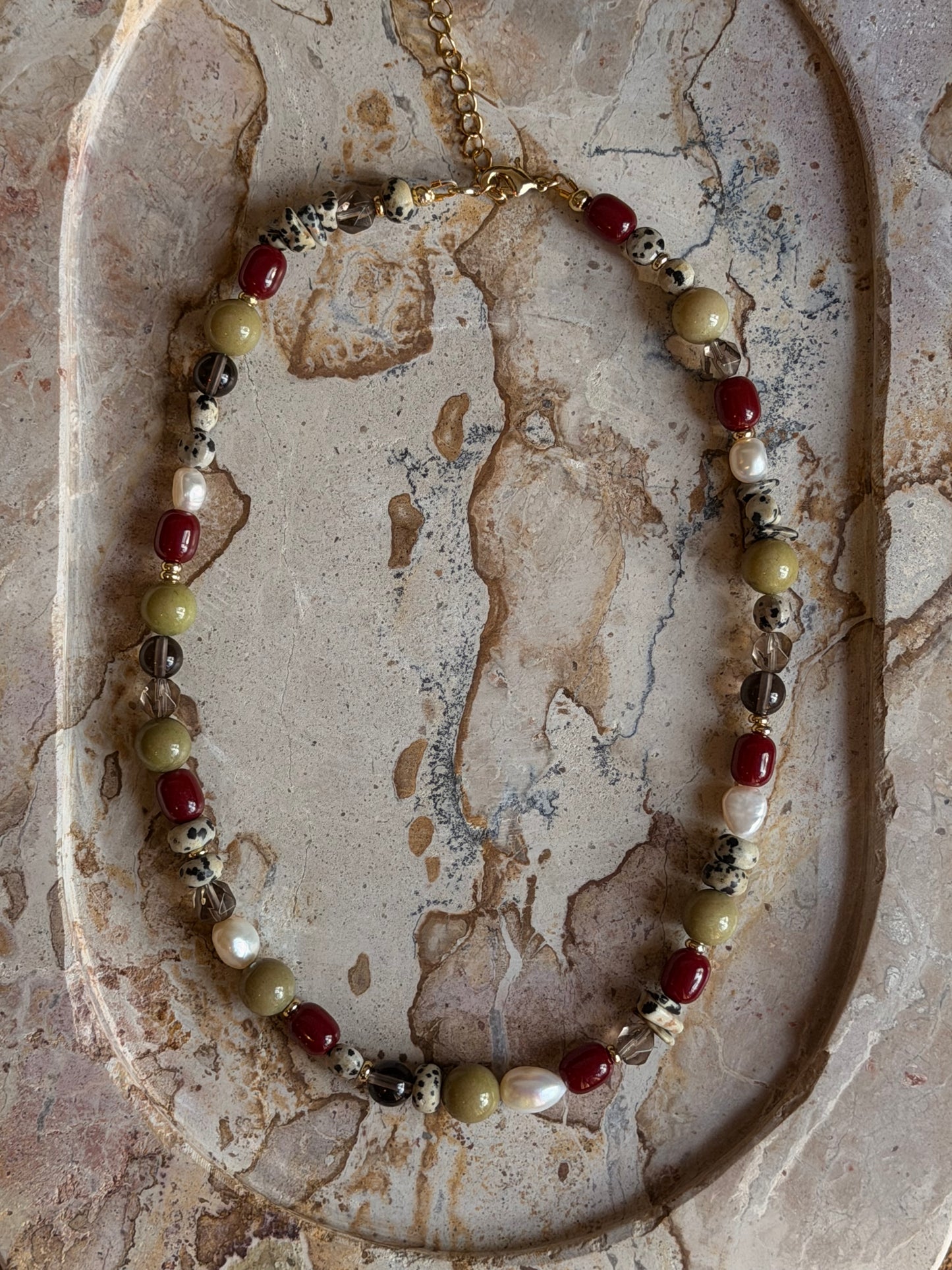 Romy Beaded Necklace (Gold & Silver)