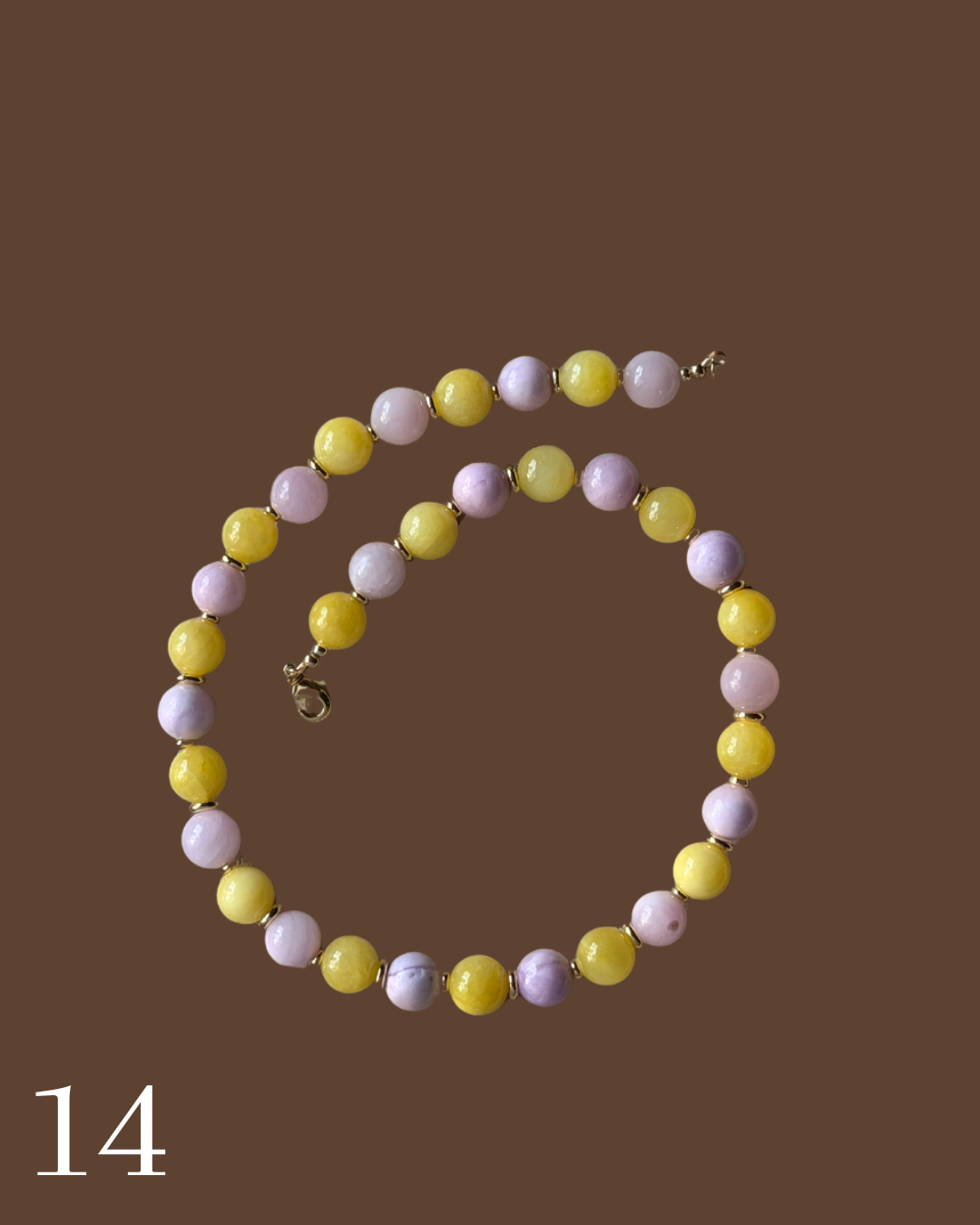 Initial Pendant Beaded Necklace