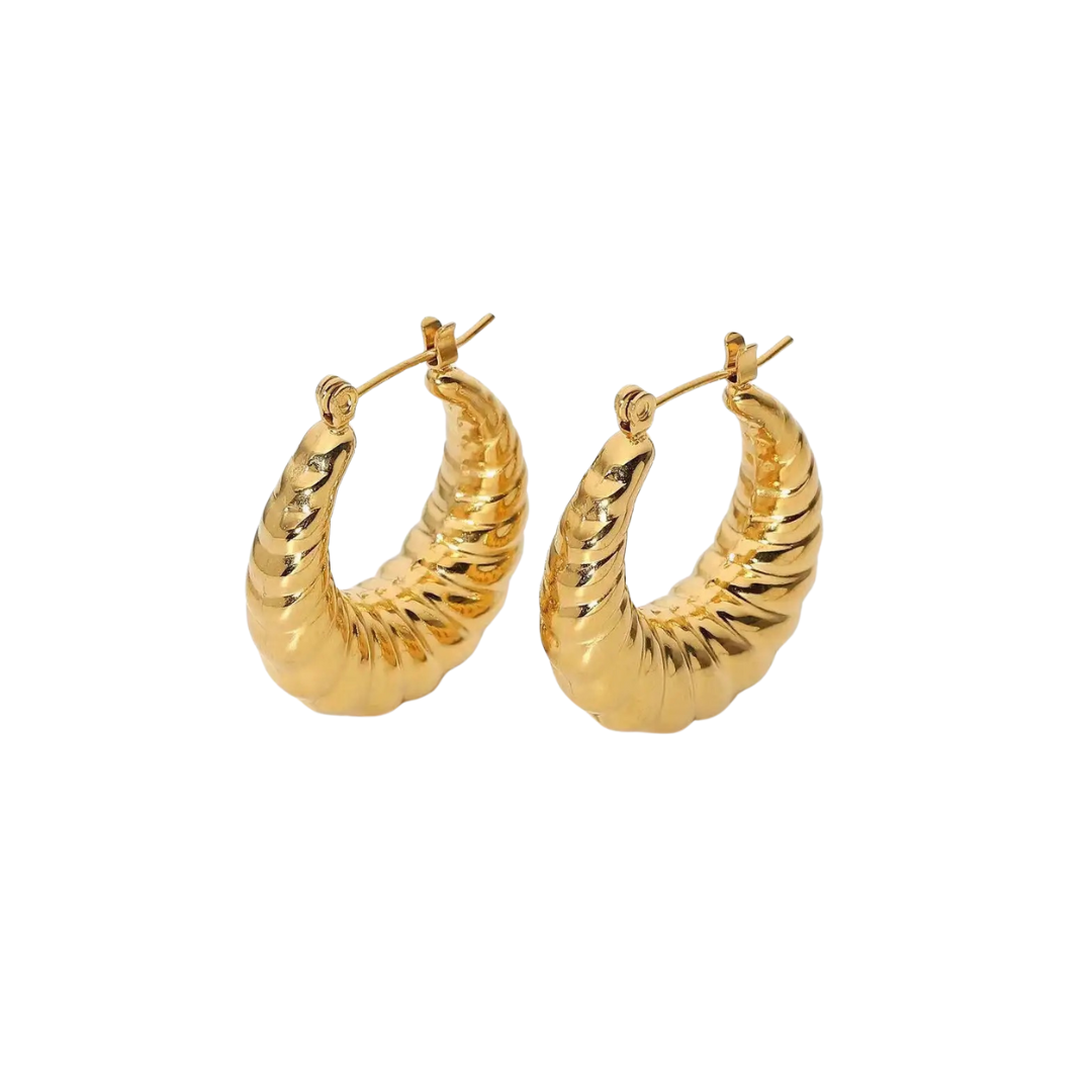 Kayleigh Croissant Hoops (Gold & Silver)