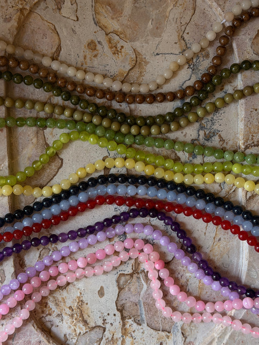 Carrie 6mm Beaded Necklace