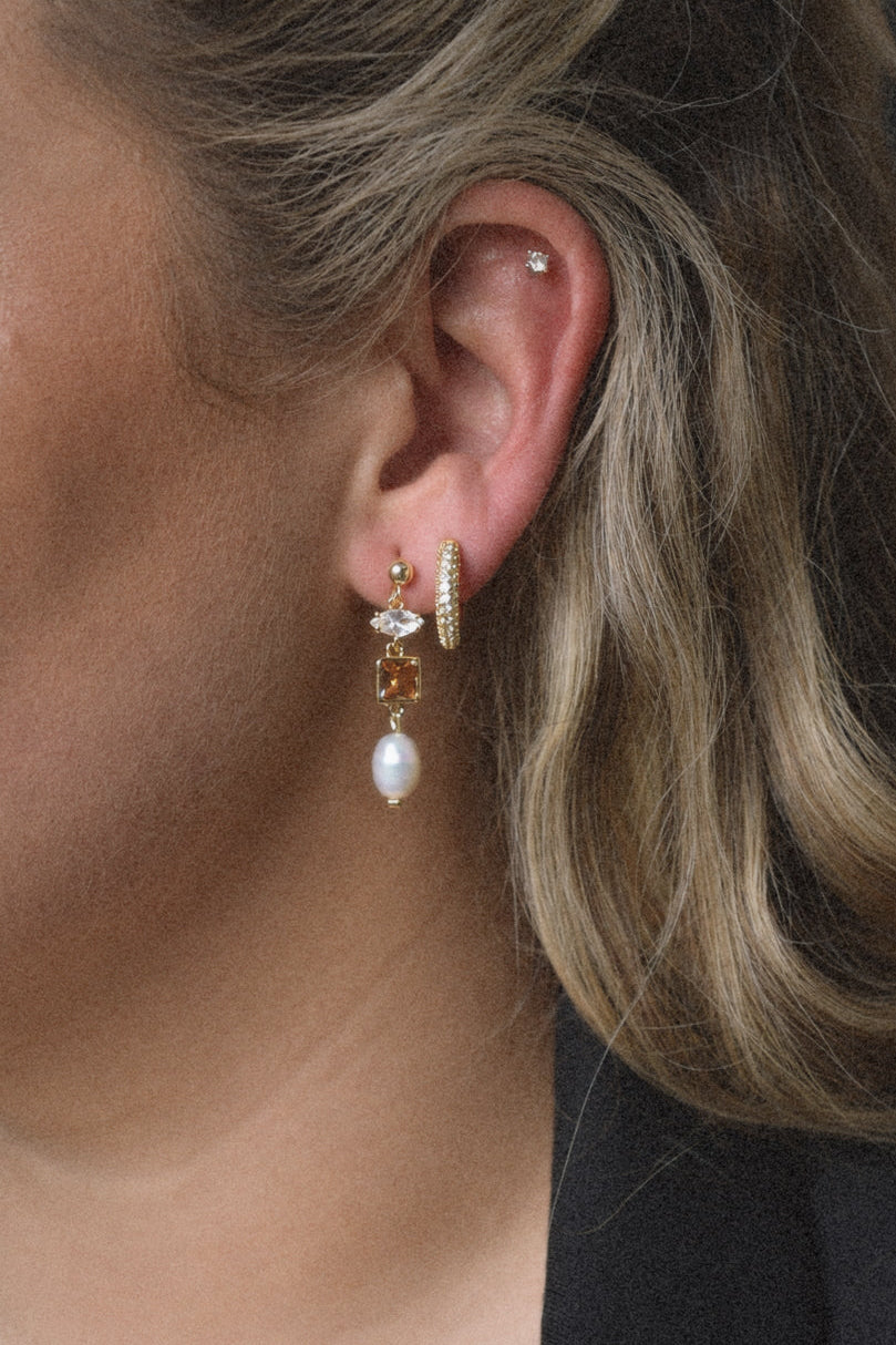 The Celeste Pearl Earrings
 | Gold & Silver | Gold Filled